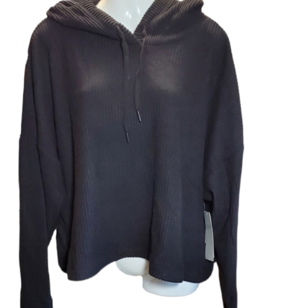 NEW ZELLA cozy rib knit hoodie 1X
